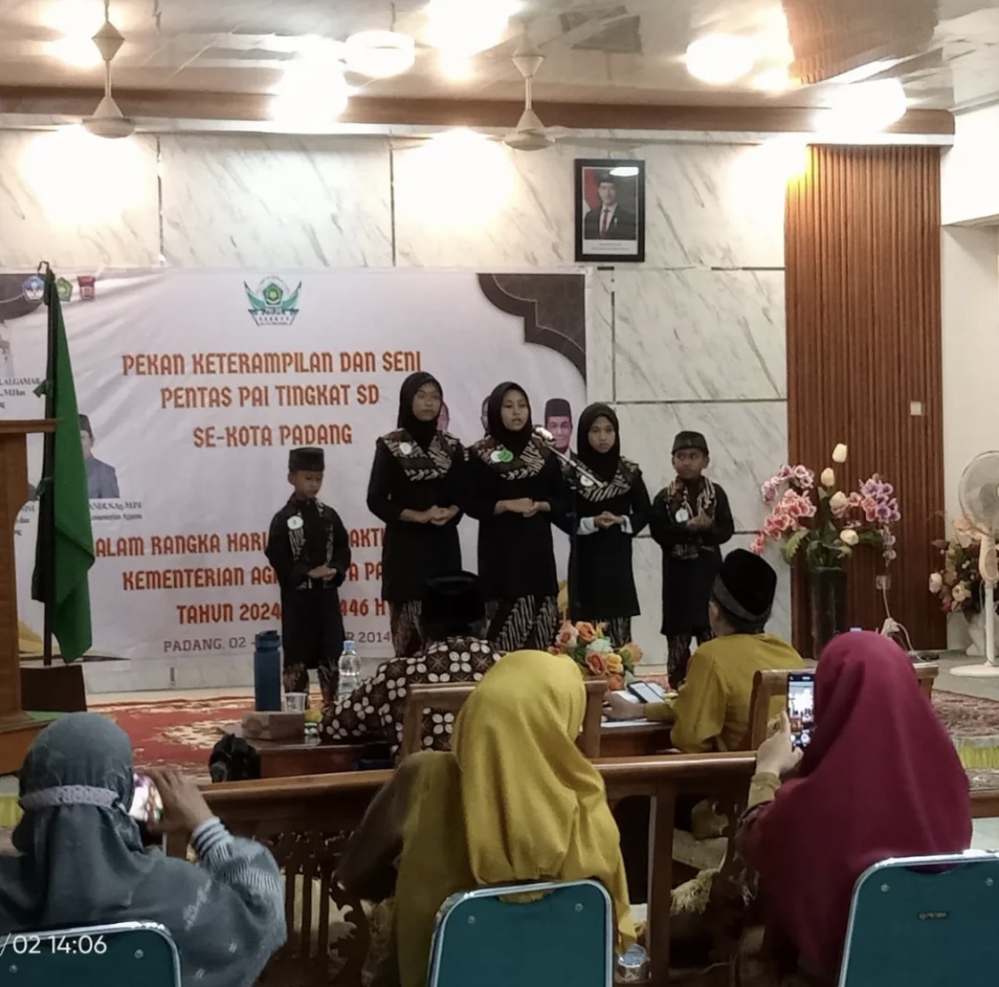 Juara Harapan 3 Lomba Tahfiz Pentas PAI